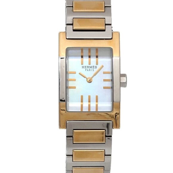 HERMES Tandem TA1.220 Quartz White Shell Dial Ladies Watch 90282664 - Picture 4 of 6
